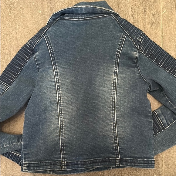 Kids Denim Jacket with Zipper Detail - Picture 3 of 6